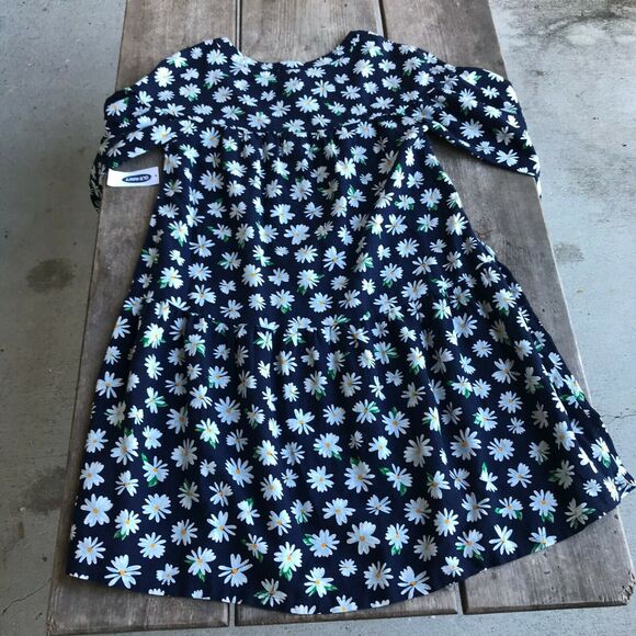 Old Navy Blue Floral Swing Dress NEW NWT‎ Size Large 10 12 Daisy Print - Picture 8 of 9